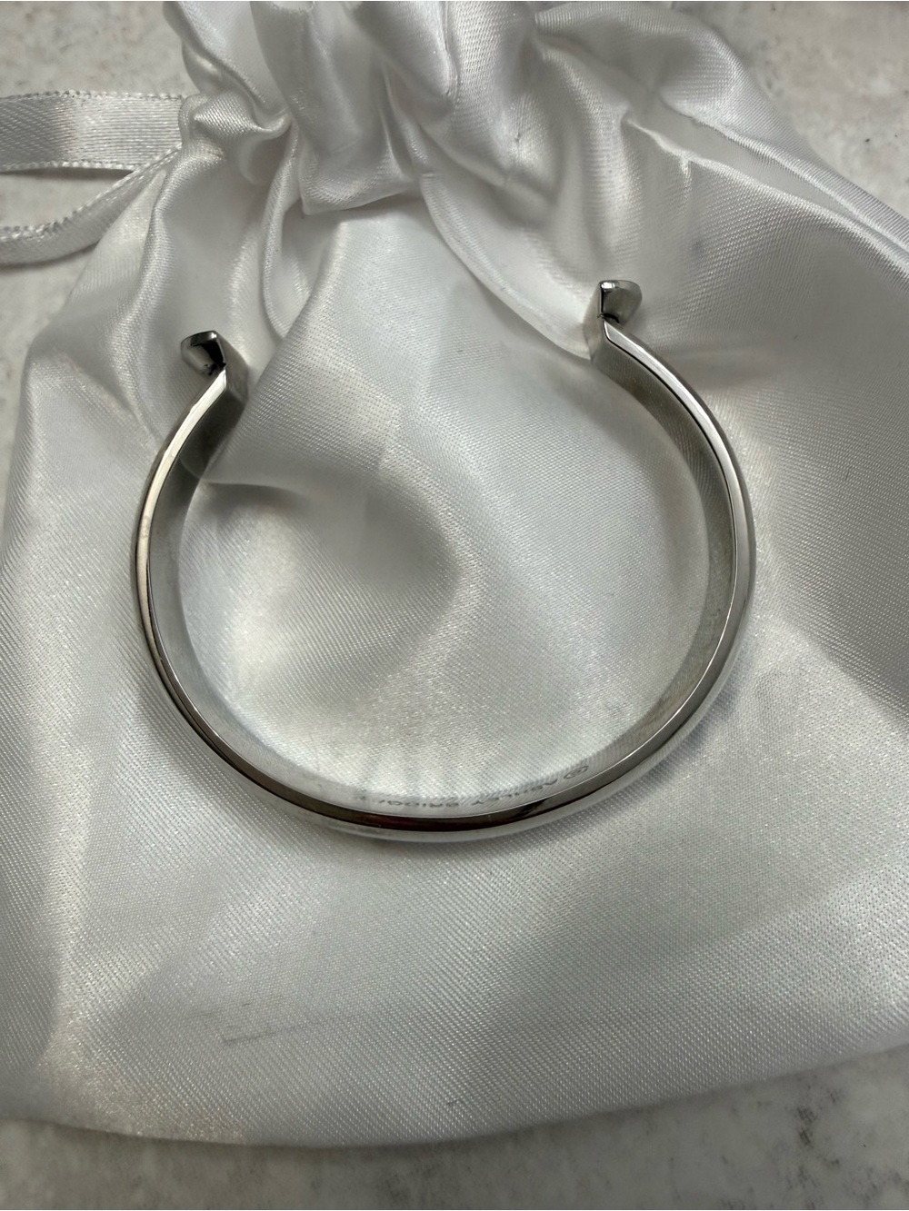 Minimalist Silver Open Cuff Bracelet